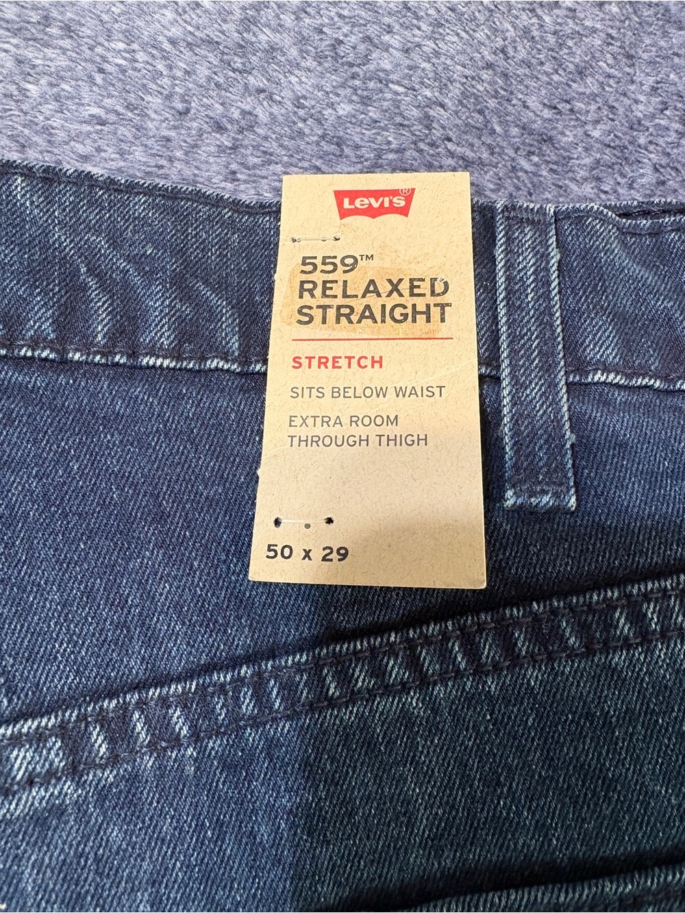 Levi's 559 Relaxed Straight Stretch Jeans - Dark Blue